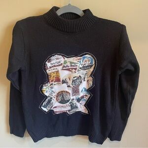 Vintage Supertouch Paris New York Mockneck Sweater